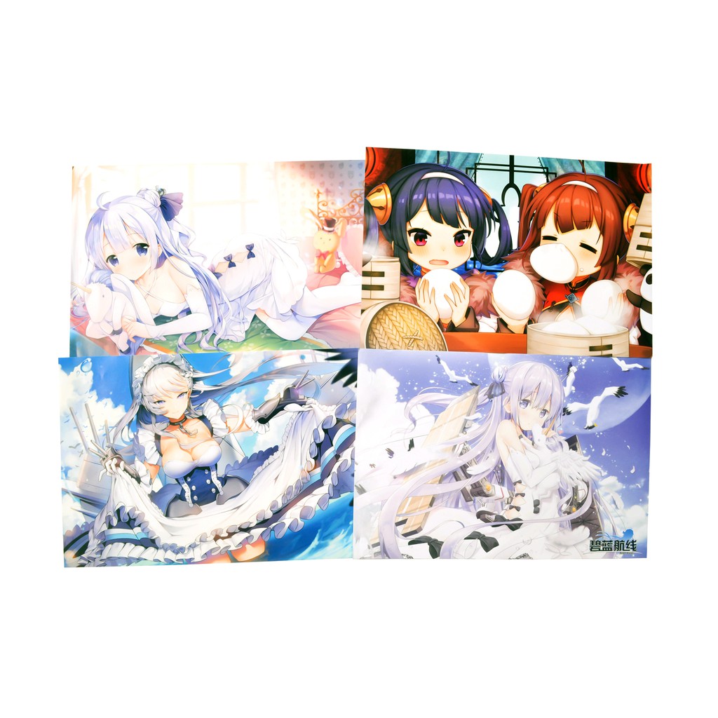 [thanh lý bán lỗ]Bộ 8 tấm poster Anime - Azur Lane [AAM] [PGN23]