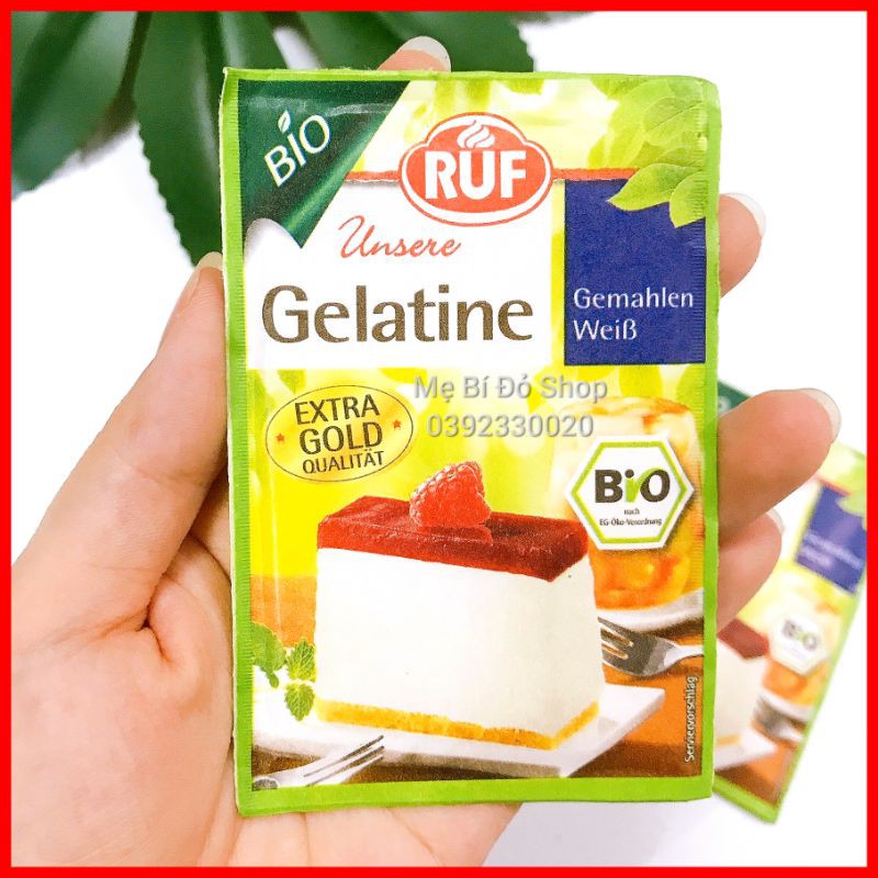 [Mã GROSALEHOT giảm 8% đơn 250K] Gelatin Hữu Cơ Ruf Làm Thạch Rau Câu Kẹo Dẻo Cho Bé 9g [Date 2025] | BigBuy360 - bigbuy360.vn