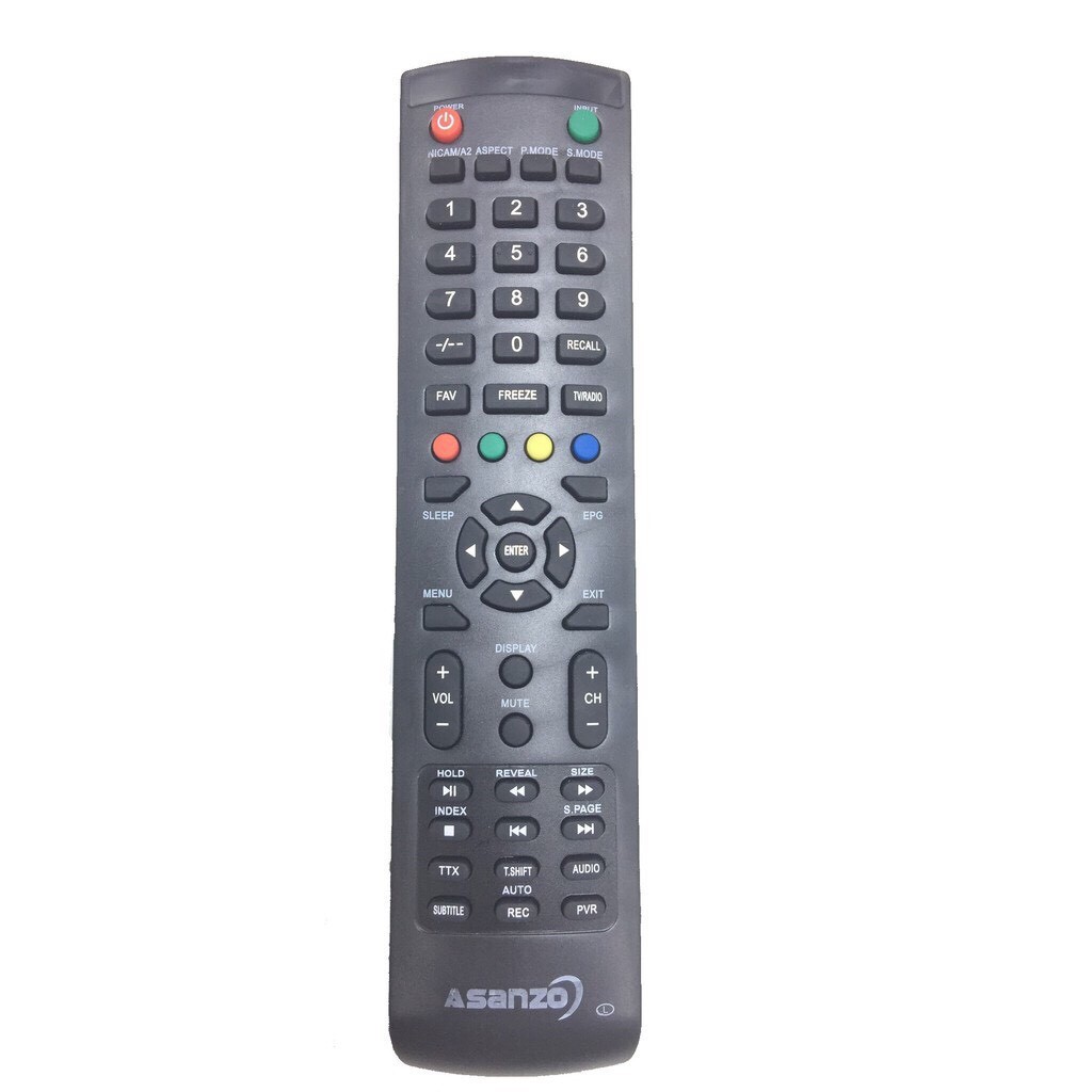 [FreeShip] Remote Điều Khiển Tivi ASANZO chính hãng tặng PIN