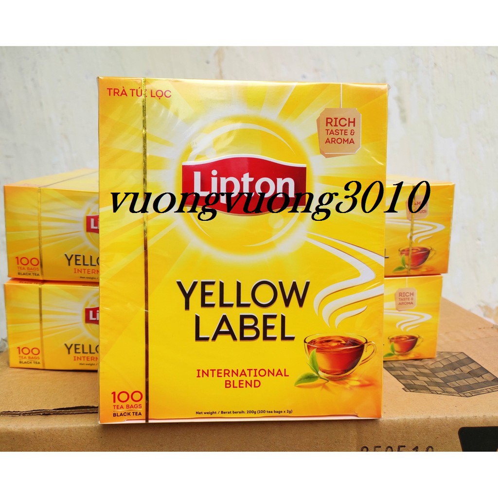 Trà Túi Lọc Lipton Yellow Label ( Black Tea) Loại 100 Túi | Shopee Việt Nam