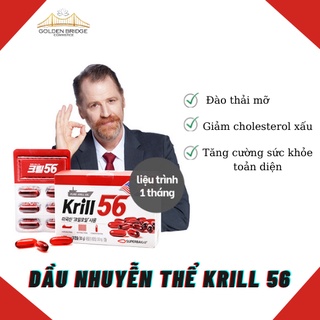 Dầu nhuyễn thể Krill 56 thải mỡ 1 hộp/ 30 viên/ 1000mg