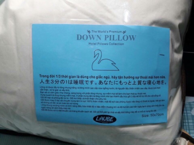 {Sale 60%}Gối lông vũ/lông ngỗng L’aube DOWN Pillow