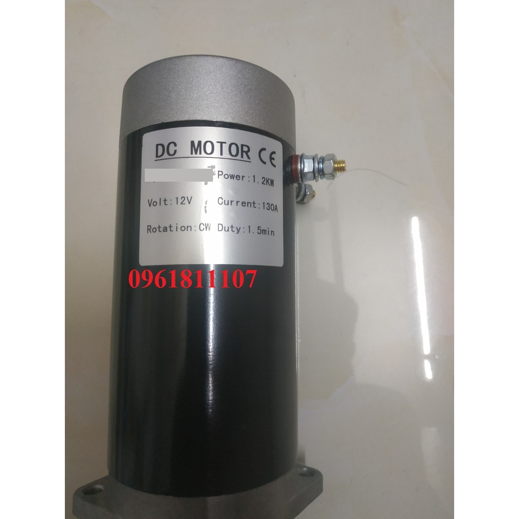 Motor 12v 24v 1200w công suất cao 130A, motor 12V 1200W, motor 24V 1200W bơm thủy lực, motor thủy lực 12v