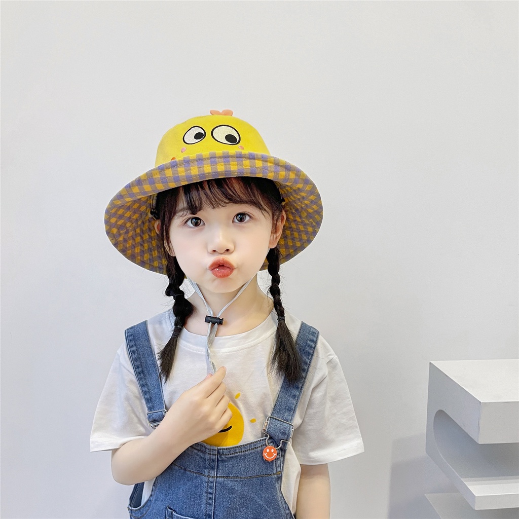 Nón Tai Bèo Hai Mặt Hình Khủng Long Hoạt Hình Phong Cách Hàn Quốc Cho Trẻ Em