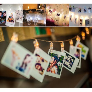 Dây đèn Kẹp Ảnh DÙNG PIN 2 mét