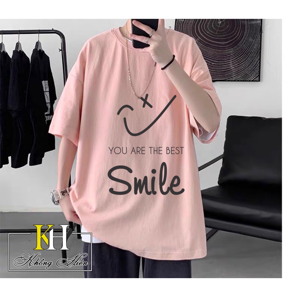 [Mã FAMARAL1 giảm 10K đơn 50K] Áo thun unisex form rộng nam nữ freesize phiên bản giới hạn HK86