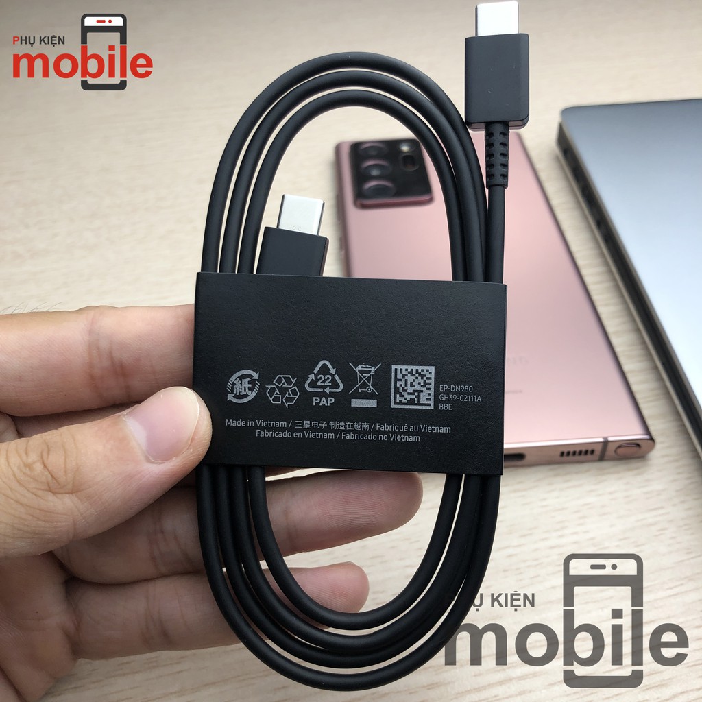 Cáp sạc siêu nhanh type C Samsung s21,s21+,s21ultra - Type C to Type C