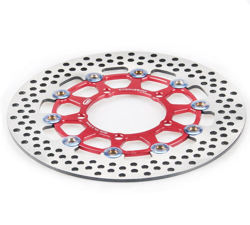 5 lỗ lắp xe máy 260mm hợp kim nhôm phanh đĩa phanh đĩa phanh làm mát nhanh phanh đĩa trước và sau
