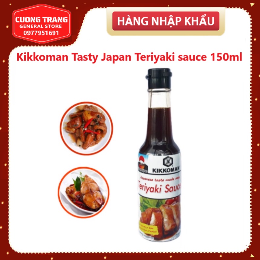 Kikkoman Tasty Japan Teriyaki sauce 150ml / Sốt Tẩm Ướp Teriyaki Kikkoman 150ml