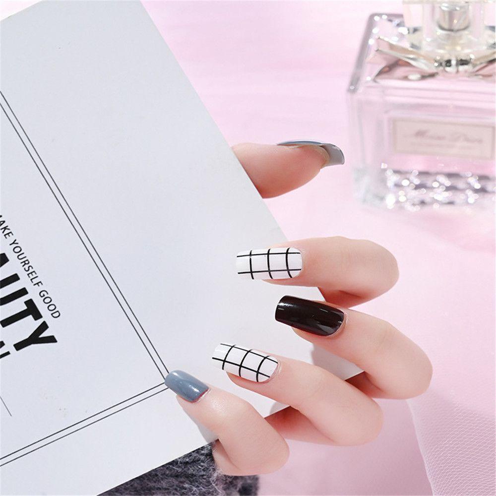 Bộ Móng Tay Giả Dài Tự Dính Bằng Acrylic Ốp