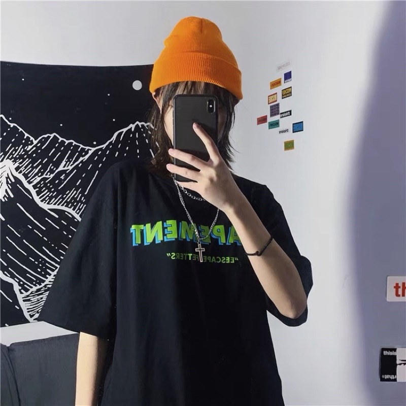 Áo phông tay lỡ, Áo phông tay lỡ from rộng Unisex Chất dày dặn oversize chữ SEAPEMENT