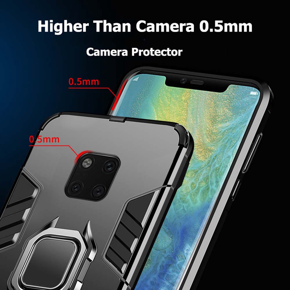 Ốp điện thoại chống sốc có giá đỡ cho Huawei Mate 40 40Pro 30 30Pro 20 Pro 20 20X 30 Lite 10 9
