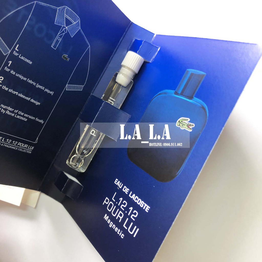 [ mẫu thử ] Vial nước hoa Lacoste EDT 1.5ml | Thế Giới Skin Care