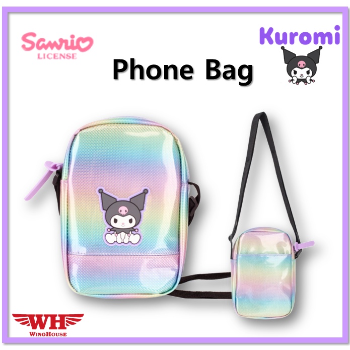 Túi Đeo Chéo Đựng Điện Thoại Sanrio Kuromi HoloGram