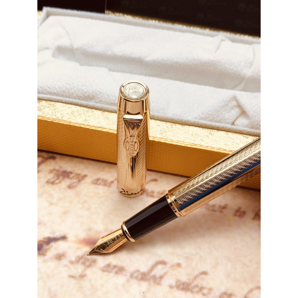 Bút máy cao cấp  hãng Picasso pimio 933 mạ vàng - Làm quà tặng