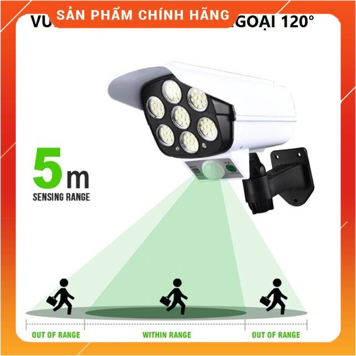Đèn năng lượng mặt trời, Đèn led giả camera tự động bật tắt chống chộm, chống nước |PKTrungBinh