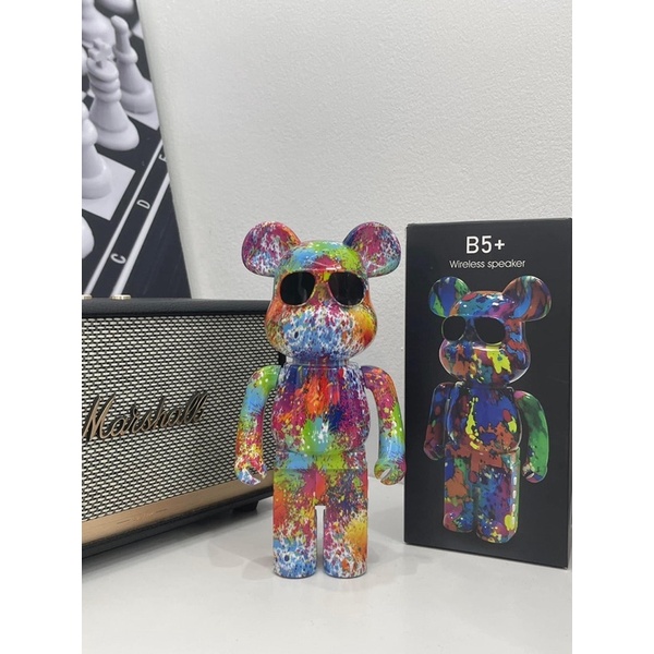 Loa Bluetooth Gấu Bearbrick Nghe Nhạc, Loa Gấu Mini B5 Màu Sắc Sang Chảnh Mẫu Mới 2022