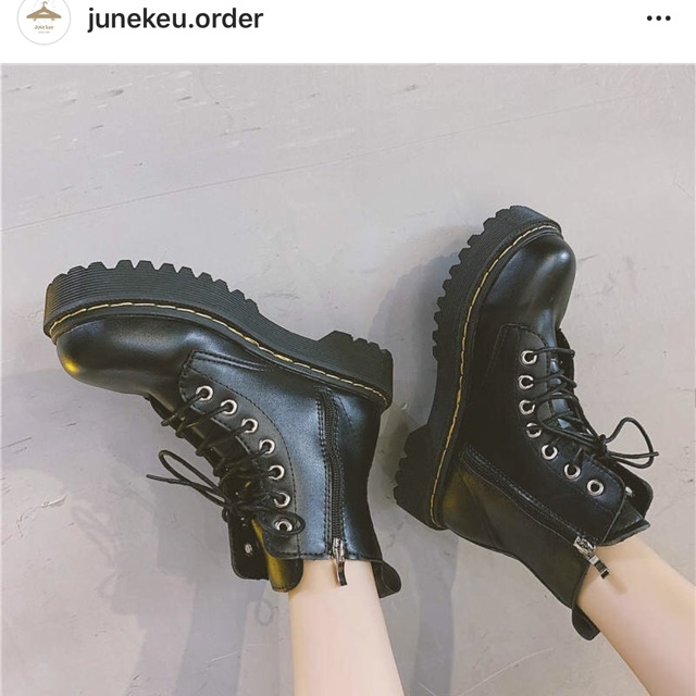 [San 36,37,38,39] Giày bốt boot ulzzang khoá kéo cổ cao boot ullzang kèm ảnh thật cuối | BigBuy360 - bigbuy360.vn