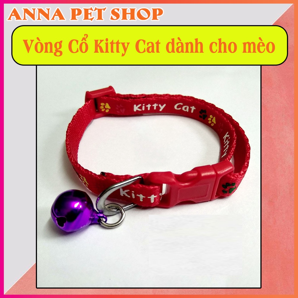 Vòng cổ gắn chuông Kitty Cat cho mèo