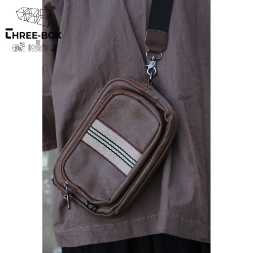 Túi đeo chéo clutch da cao cấp thời trang nam nữ