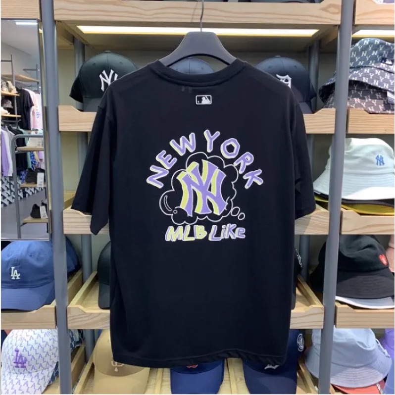 Áo phông MLB New york, áo thun unisex, chất cotton thoáng mát, form rộng, Dorystore
