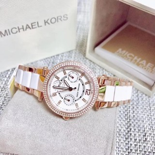 Đồng Hồ Michael Kors Nữ MK6261 Đính Đá Vỏ Rose Gold Size 33mm