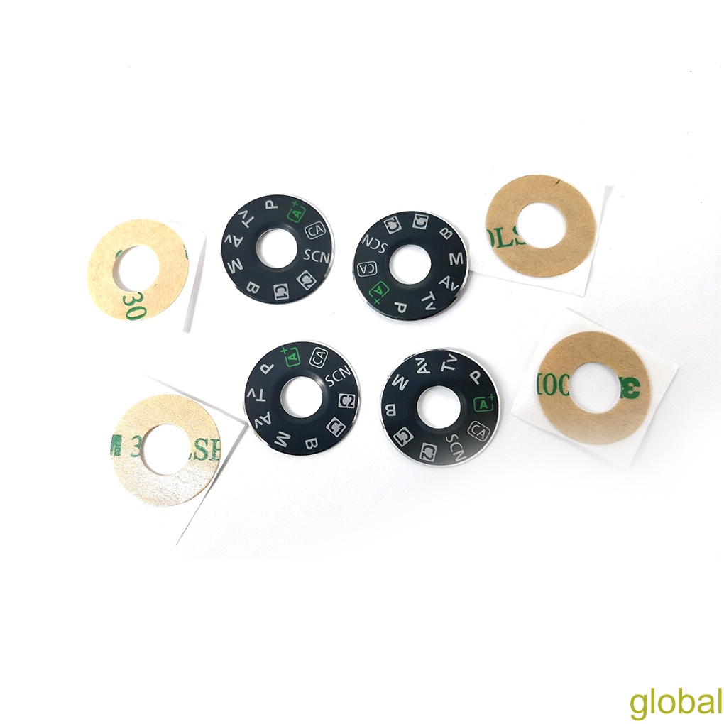 [global]Camera Top Mode Dial with Sticker Dial Camera Cap Dial Turntable Patch Repair Replacement for Canon 6D Mode Dial
