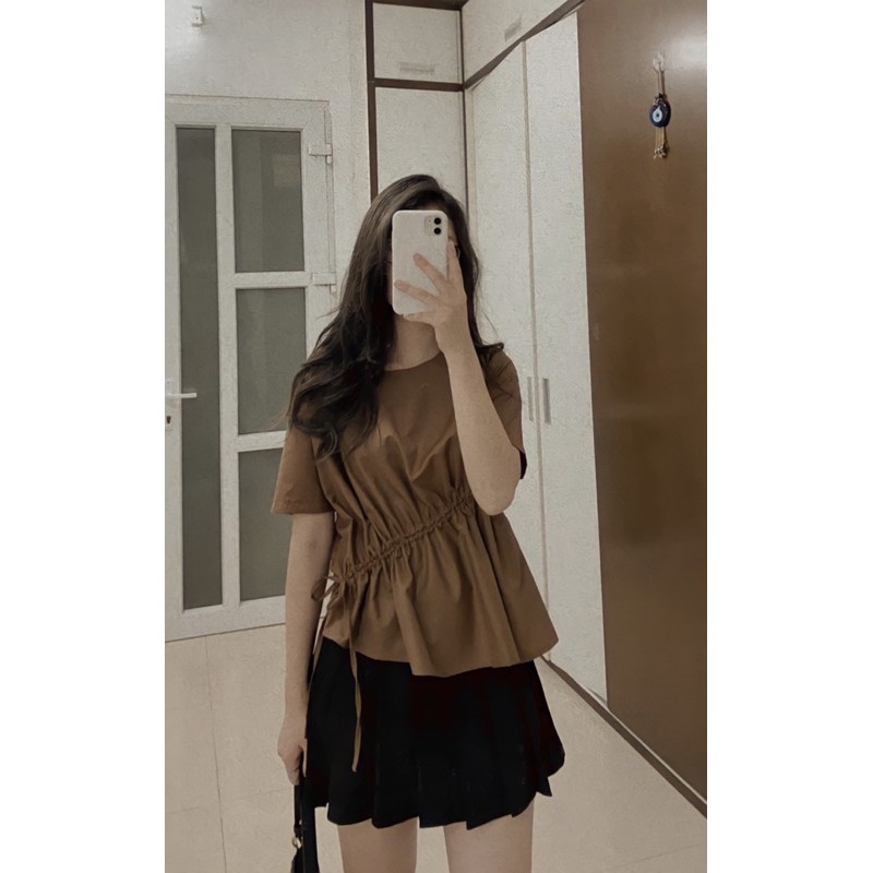 áo sơ mi rút dây - ảnh thật shop chụp | BigBuy360 - bigbuy360.vn