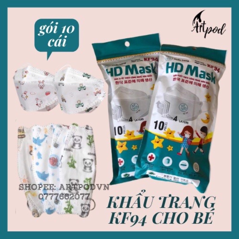 khẩu trang KF94 cho bé