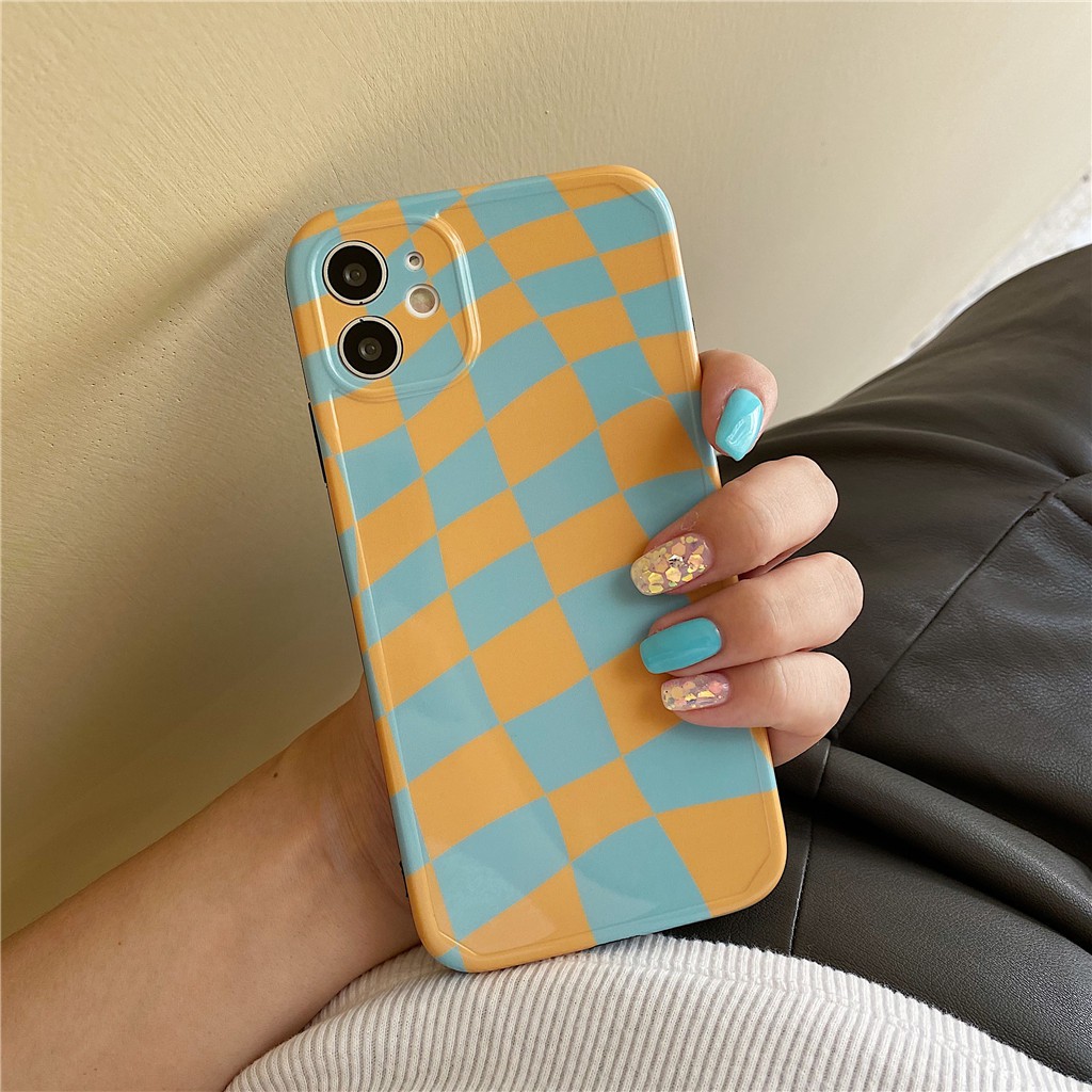 Ốp Điện Thoại Hoạ Tiết Sọc Caro Cho iPhone 12 Pro Max 12 Pro 12 11 Pro Max 11 Pro 11 XS Max XR XS X 8 Plus 8 7 Plus 7