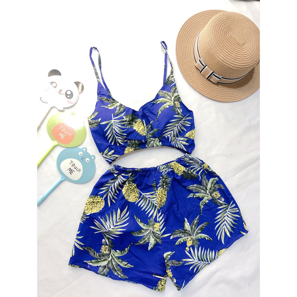 Set bikini đi biển mẫu trái dứa | BigBuy360 - bigbuy360.vn