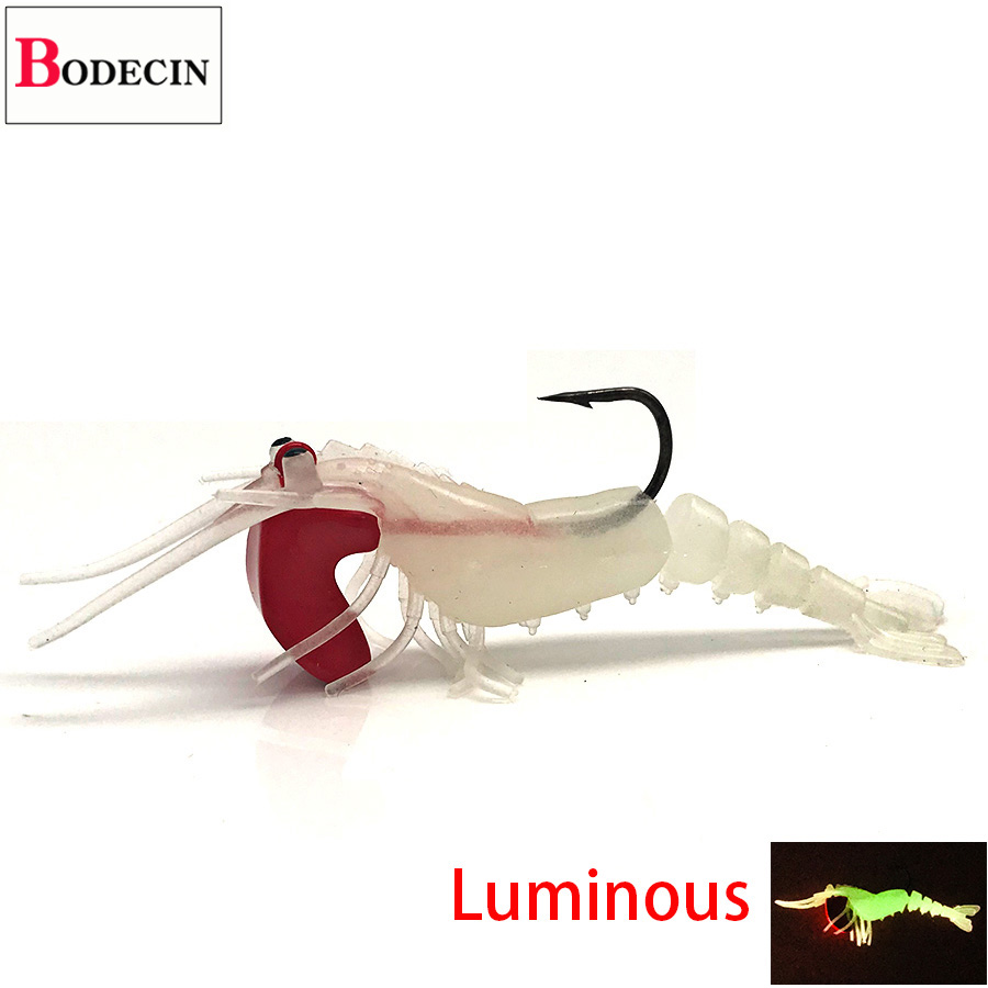 1 mồi giả hình tôm chất liệu silicon cho câu cá