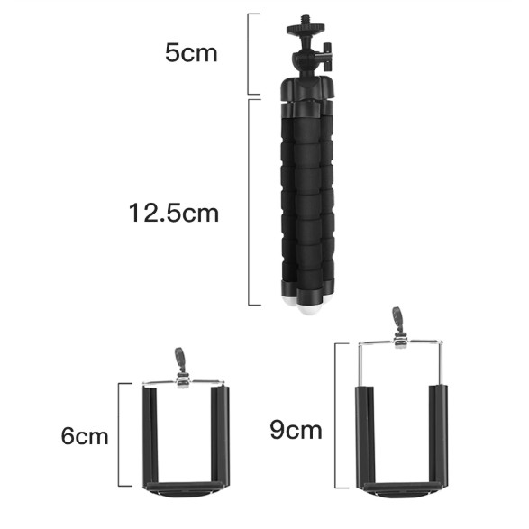 ✔️✔️ GIÁ ĐỠ Bạch Tuộc Đa Năng mini (ĐEN)