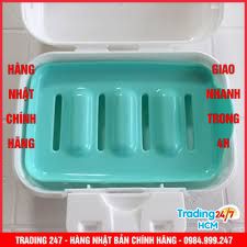 [Hỏa tốc HCM] HỘP ĐỰNG XÀ PHÒNG CÓ KHAY HỨNG KÈM NẮP NỘI ĐỊA NHẬT BẢN