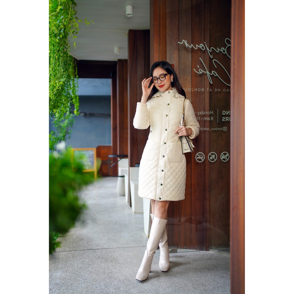 Áo Phao Nữ UNIVTH Dáng Dài Công Sở 2AP206 Uni Korean Fashion | BigBuy360 - bigbuy360.vn