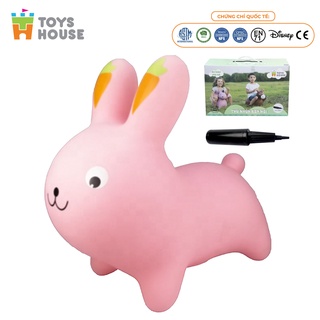 Thú nhún trẻ em hình thỏ dễ thương Toys house - Tiêu chuẩn Xuất khẩu Châu Âu EN71 - Đồ chơi vận động cho bé