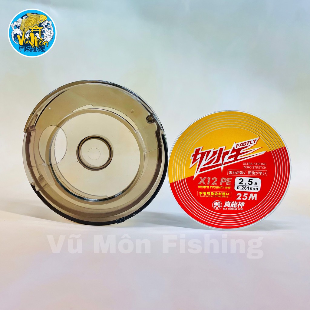 Dây Dù Câu Cá Dã Ngoại Pe X12 SST Cuộn 25m - Vũ Môn Fishing