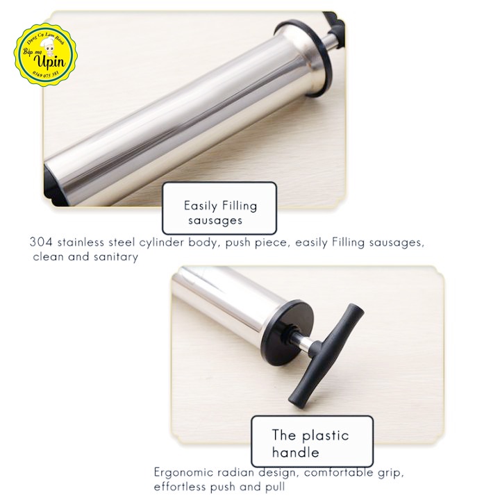 Dụng cụ nhồi lạp xưởng xúc xích bằng inox cao cấp