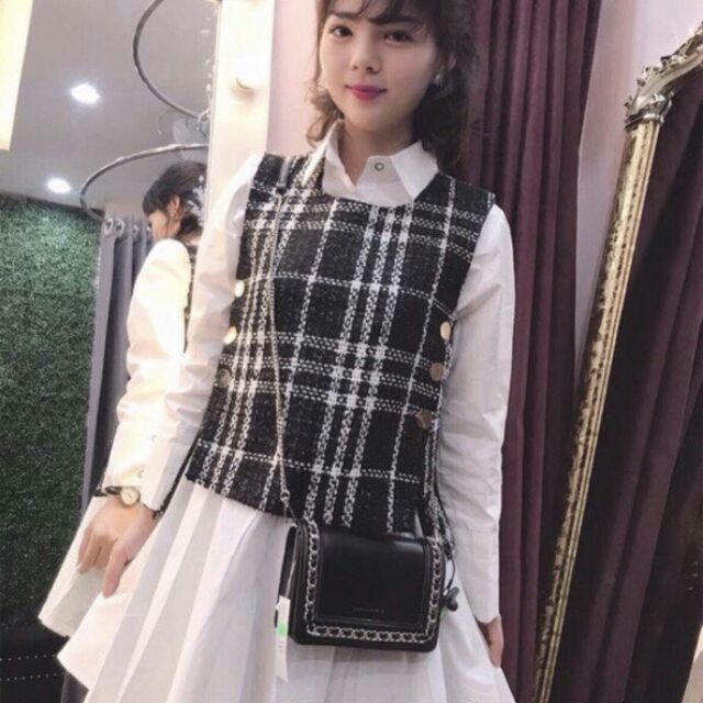 Set sơ mi váy áo dạ