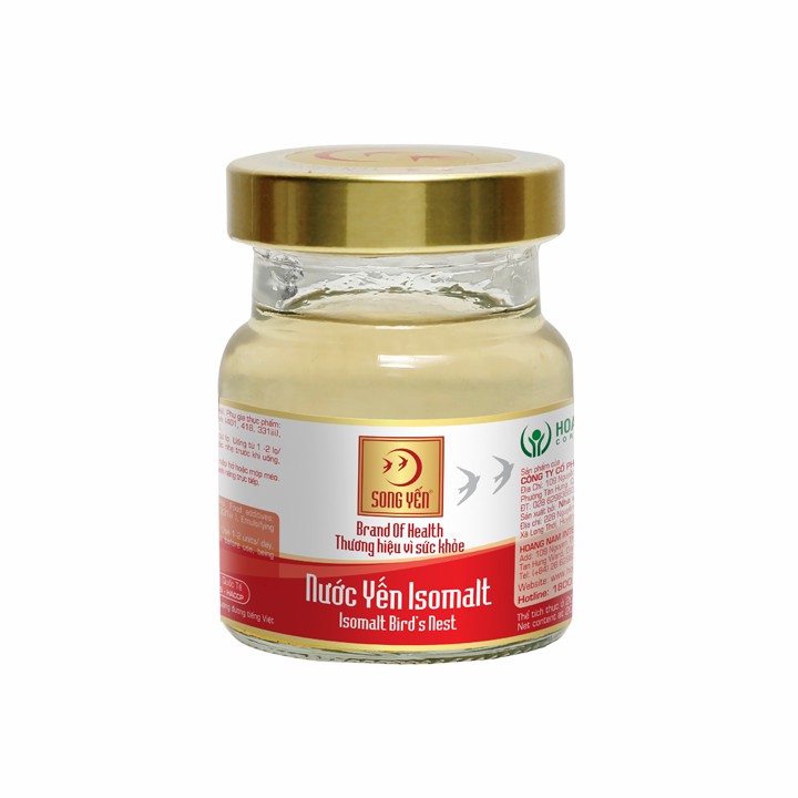 Nước Yến Isomalt Song Yến dành cho người tiểu đường/ăn kiêng (Lốc 6 Lọ x 70ml)