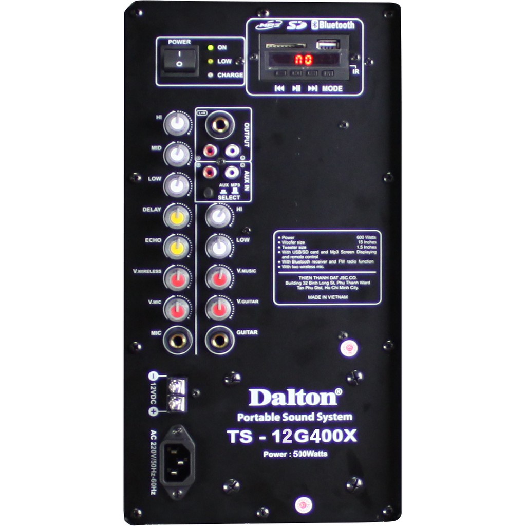 Loa kéo Dalton TS-12G400X - sản phẩm chính hãng - Công Ty Thiên Phúc