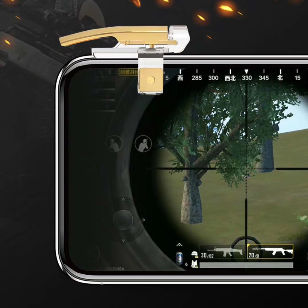 Bộ 2 nút bấm chơi game Pubg dạng kẹp dòng 5.56 hỗ trợ chơi các game mobile đang thịnh hành trên điện thoại