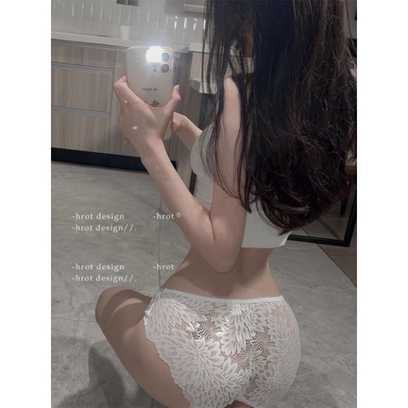 Quần Lót Nữ ❤️Quần Lót Ren Sexy Phối Họa Tiết 3 Dây Hông Gợi Cảm Quyến Rũ 9802 nội y xanh hàng đẹp thấm hút mồ hôi