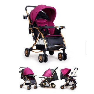 Xe Đẩy 2 Chiều 3 Tư Thế Baobaohao C3 (Xanh/Tím) tặng màn chống muỗi