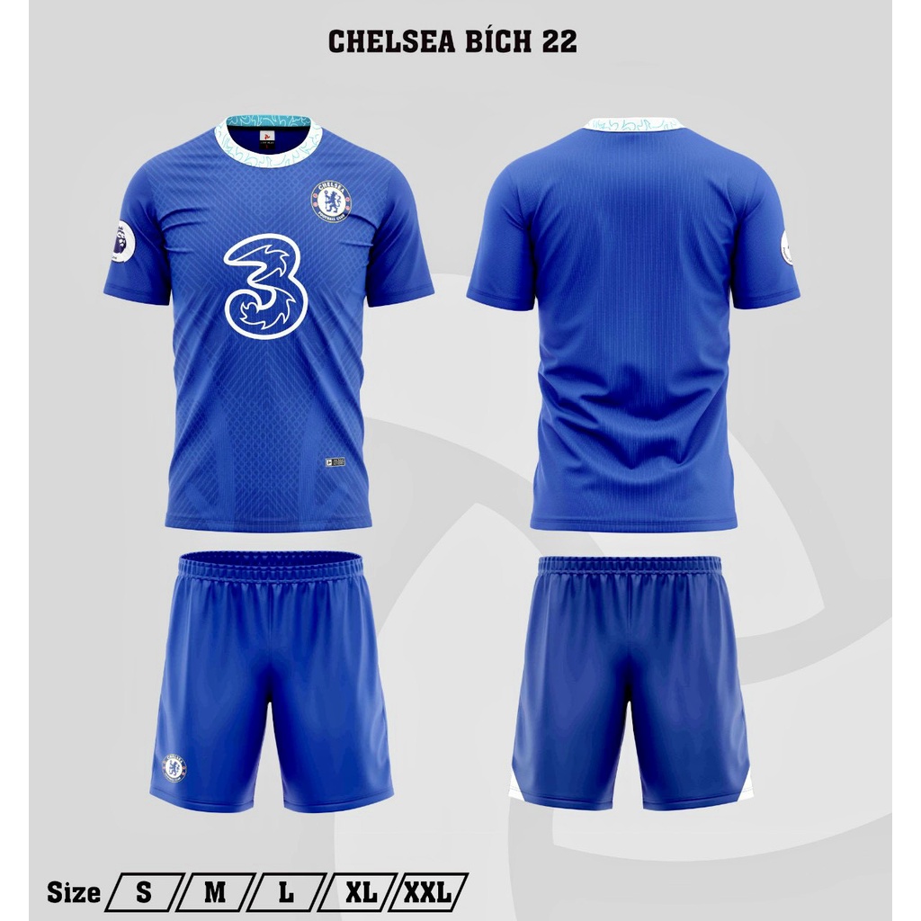 Bộ Quần Áo Chelsea ( In tên số theo yêu cầu ) Xanh mùa 2021 2022 hàng Việt Nam. Áo bóng đá CLB
