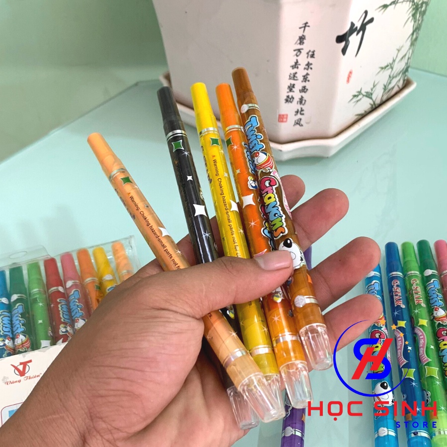 Vỉ 12 Cây Sáp Vặn Cao Cấp Gstar GS906 - 12D Thân Dài 16.5cm