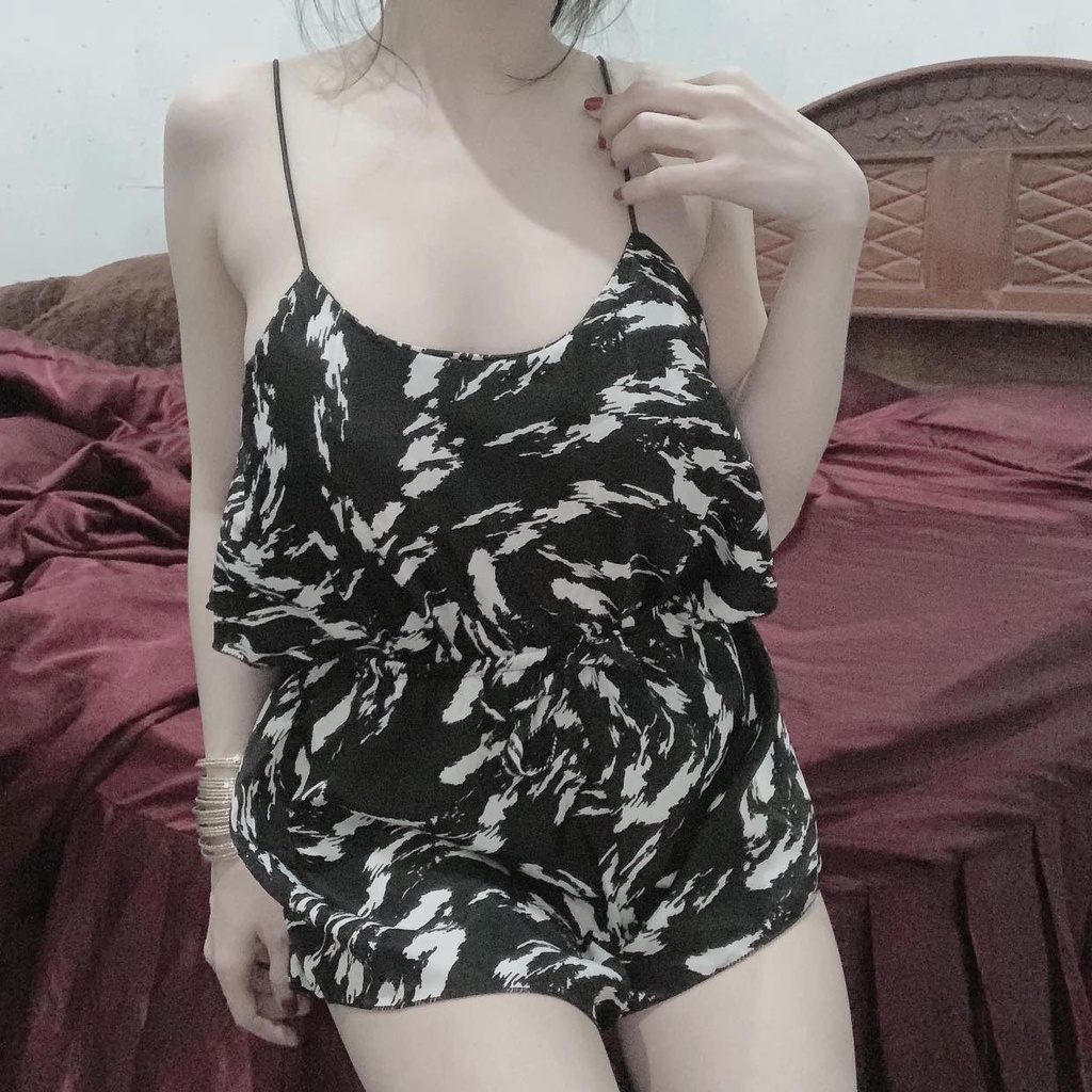 Đồ ngủ, đồ mặc nhà bò sữa hai dây vải đẹp mềm mại | BigBuy360 - bigbuy360.vn