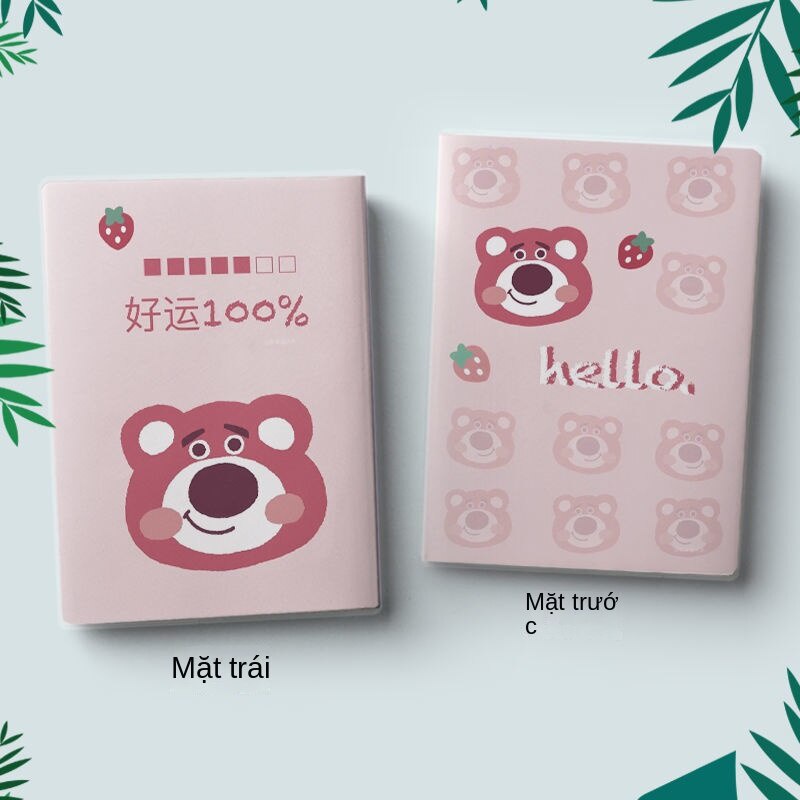 Sổ Tay Khổ A5 Tùy Chỉnh In Hình Gấu Dâu Tây Toy Story Dễ Thương Sáng Tạo