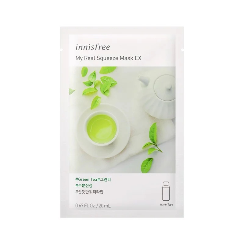 MẶT NẠ GIẤY INNISFREE MY REAL SQUEEZE MASK INNIS HÀN QUỐC 20ml TRÀ XANH | MẬT ONG | TEE TREE | SÂM | LỰU