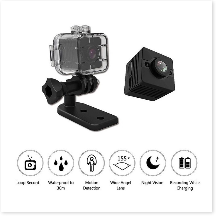 Camera thể thao mini ống kính nhiều lớp góc rộng 155 độ - EL0020 | BigBuy360 - bigbuy360.vn